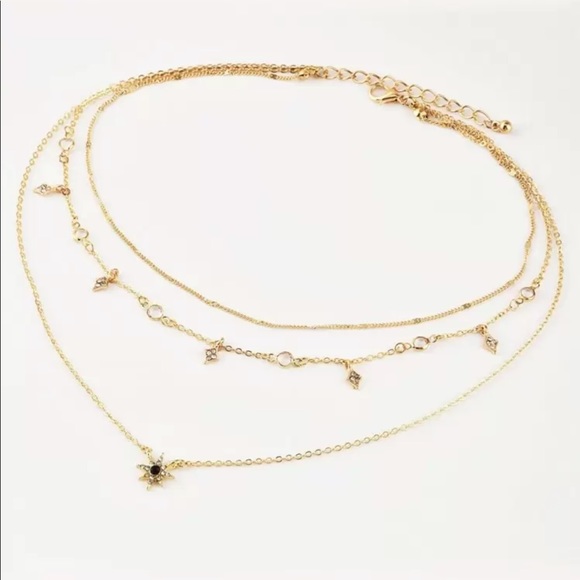 Cute layered star charm necklace - Picture 4 of 4